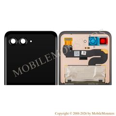 Displejs Motorola Razr 60 ar Skārienjūtīgo stiklu SUB outer (Service pack) Melns