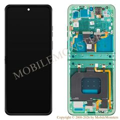 Lcd Motorola Razr 60 with Touchscreen, lens and front frame, (Service pack) Green