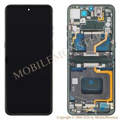Lcd Motorola Razr 60 Ultra with Touchscreen, lens and front frame (Service pack) Gray