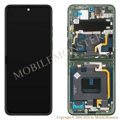 Lcd Motorola Razr 70 Plus with Touchscreen, lens and front frame (Service pack) Green