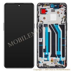 Lcd OnePlus 10T 5G (CPH2415) with Touchscreen, lens and front frame, (Service pack) Black