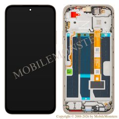 Displejs Oppo A6 ar Skārienjūtīgo stiklu un apkart ramiti, (Service pack) Zelts 