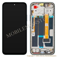 Displejs Oppo A6 4G ar Skārienjūtīgo stiklu un apkart ramiti (Service pack) Zils