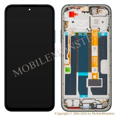 Displejs Oppo A6 ar Skārienjūtīgo stiklu un apkart ramiti (Service pack) Zils