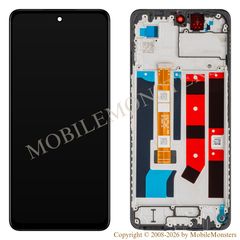 Displejs Oppo A60 ar Skārienjūtīgo stiklu un apkart ramiti (Service pack) Melns