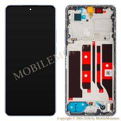 Displejs Oppo F25 Pro ar Skārienjūtīgo stiklu un apkart ramiti (Service pack) Zils