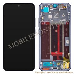 Displejs Oppo Reno13 ar Skārienjūtīgo stiklu un apkart ramiti (Service pack) Zils