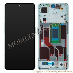 Displejs Oppo Reno8 Pro ar Skārienjūtīgo stiklu un apkart ramiti, (Service pack)