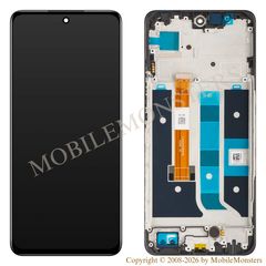 Lcd Realme 11 5G with Touchscreen, lens and front frame (Service pack) Black