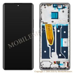 Lcd Realme 11 Pro+ with Touchscreen, lens and front frame (Service pack) Black