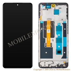 Displejs Realme 12 ar Skārienjūtīgo stiklu un apkart ramiti (Service pack) Melns