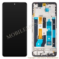 Displejs Realme 12x ar Skārienjūtīgo stiklu un apkart ramiti (Service pack) Melns
