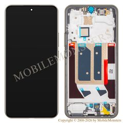 Lcd Realme 14 Pro+ with Touchscreen, lens and front frame (Service pack) White