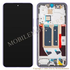 Lcd Realme 14 Pro+ with Touchscreen, lens and front frame (Service pack) Purple