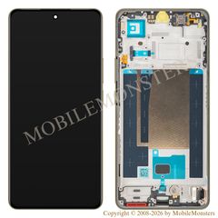 Lcd Realme 16 Pro+ with Touchscreen, lens and front frame (Service pack) Gold