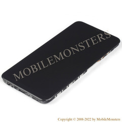Displejs Samsung SM-A037F Galaxy A03s ar Skārienjūtīgo stiklu un apkart ramiti, (Service pack) Melns