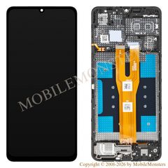 Lcd Samsung SM-A065F Galaxy A06 with Touchscreen, lens and front frame (Service pack) Black