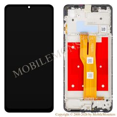 Displejs Samsung SM-A075B Galaxy A07 4G ar Skārienjūtīgo stiklu un apkart ramiti, (Service pack) Pelēks