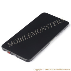 Дисплей Samsung SM-A226F Galaxy A22 5G с Тачскрином, стеклом и рамкой Чёрный