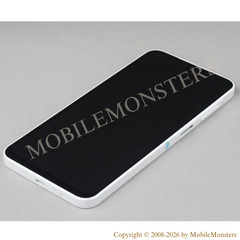 Displejs Samsung SM-A266 Galaxy A26 5G ar Skārienjūtīgo stiklu un apkart ramiti, (Service pack) Balts 