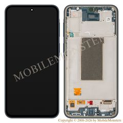 Дисплей Samsung SM-A376B Galaxy A37 5G с Тачскрином, стеклом и рамкой (Service pack) Серый