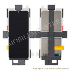 Дисплей Samsung SM-F731 Galaxy Z Flip 5 5G с Тачскрином и Стеклом (Service pack) Чёрный