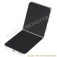 Displejs Samsung SM-F731 Galaxy Z Flip 5 5G ar Skārienjūtīgo stiklu un apkart ramiti, (Service pack) Sudrabs