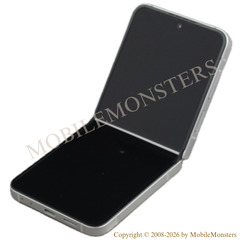 Displejs Samsung SM-F741 Galaxy Z Flip 6 5G ar Skārienjūtīgo stiklu un apkart ramiti, (Service pack) Balts