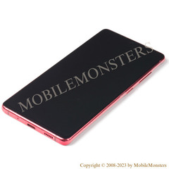 Lcd Samsung SM-G781F Galaxy S20 FE 5G with Touchscreen, lens and front frame Red 