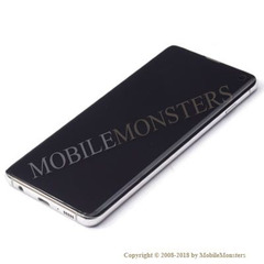 Дисплей Samsung SM-G973F Galaxy S10 с Тачскрином, стеклом и рамкой Белый