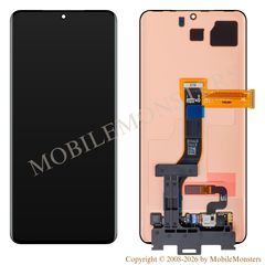 Displejs Samsung SM-G985 Galaxy S20+ ar Skārienjūtīgo stiklu, (Service pack) Melns