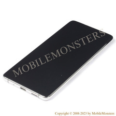 Дисплей Samsung SM-G985 Galaxy S20+ с Тачскрином, стеклом и рамкой Белый