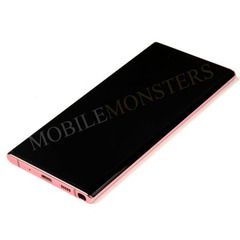 Дисплей Samsung SM-N970F Galaxy Note 10 с Тачскрином, стеклом и рамкой Розовый 