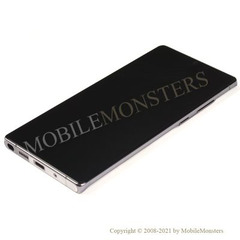 Displejs Samsung SM-N980F Galaxy Note 20 ar Skārienjūtīgo stiklu un apkart ramiti Pelēks
