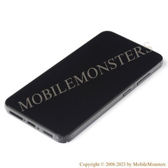 Displejs Samsung SM-S911B Galaxy S23 ar Skārienjūtīgo stiklu un apkart ramiti, (Service pack) Graphite