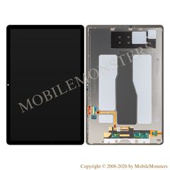 Displejs Samsung SM-X400 Galaxy Tab S10 Lite ar Skārienjūtīgo stiklu, (Service pack) Melns
