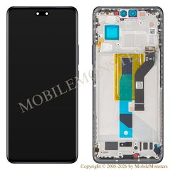 Displejs Xiaomi 13 Lite (2210129SG) ar Skārienjūtīgo stiklu un apkart ramiti (Service pack) Melns