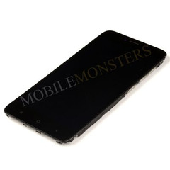 Displejs Xiaomi Redmi 4x ar Skārienjūtīgo stiklu un apkart ramiti Melns