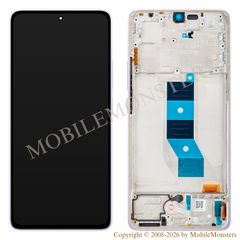 Displejs Xiaomi Redmi Note 14 5G (24094RAD4G) ar Skārienjūtīgo stiklu un apkart ramiti (Service pack) Violets