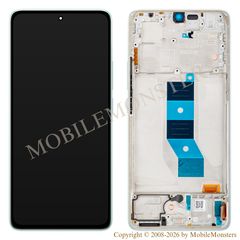 Displejs Xiaomi Redmi Note 14 5G (24094RAD4G) ar Skārienjūtīgo stiklu un apkart ramiti (Service pack) Zaļš