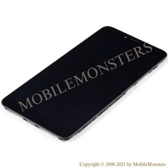 Displejs Xiaomi Redmi S2 (Redmi Y2) (M1803E6G) ar Skārienjūtīgo stiklu un apkart ramiti Melns