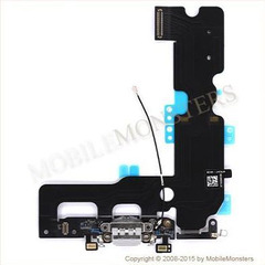 Шлейф iPhone 7 Plus (A1784) Системный коннектор Серебрянный