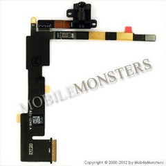 Šleife iPad 2gen Wi-Fi (A1396) Austiņu konektors Melns