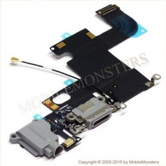 Šleife iPhone 6 (A1586) Sistēmas konektors Melns