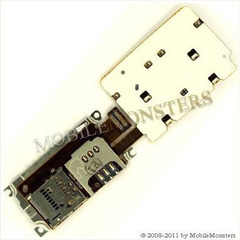 Tastatūras plate Nokia X3-02 Sim un Memory card reader