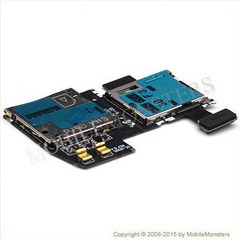 Šleife Samsung i9295 Galaxy S4 Active Sim kartes lasītājs