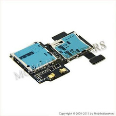 Шлейф Samsung i9505 Galaxy S IV (S4) Sim и Memory card reader