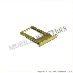 Держатель Sim карты iPhone 6 Plus (A1524) Золотой