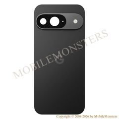 Korpuss Google Pixel 9 Baterijas vāciņš (Service pack) Melns