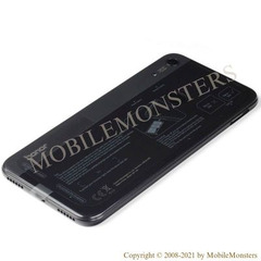 Korpuss Huawei Honor 8a (JAT-L41) Baterijas vāciņš, ar Fingerprint sensoru Melns